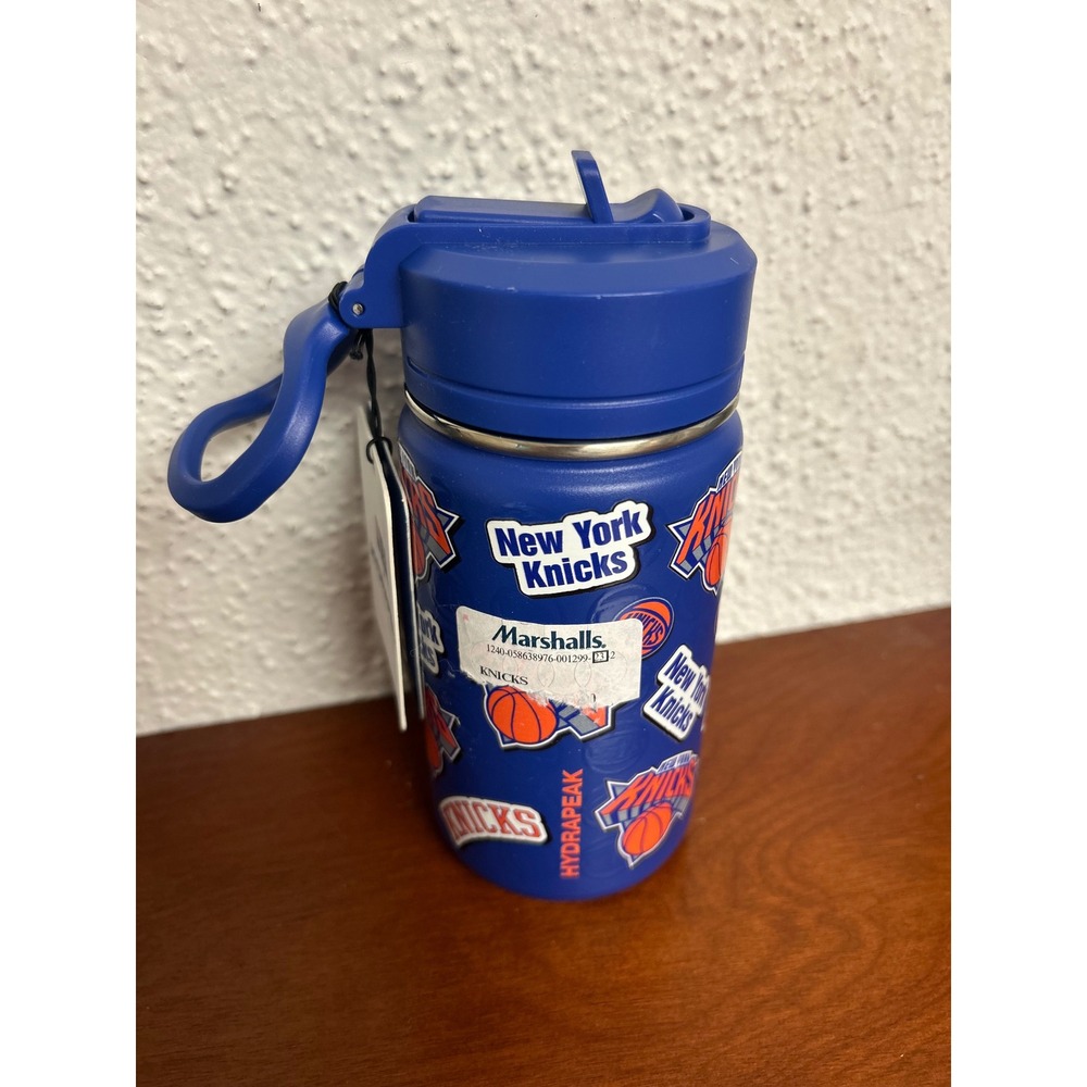 NBA x Hydrapeak New York Knicks 14oz Stainless Steel Water Bottle Blue Mini NWT